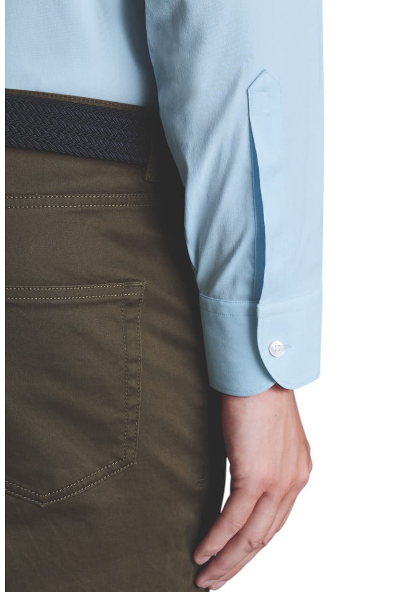 Non-Iron Performance Twill Shirt, Alternate, color, Sky Blue