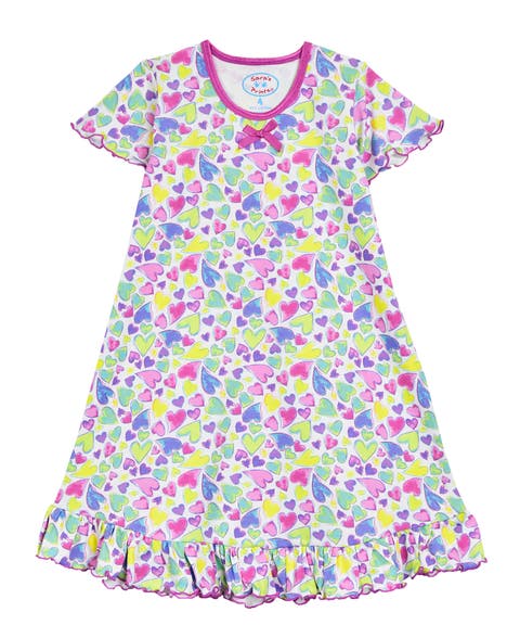 Short Sleeve Ruffle Nightgown (Toddler, Little Kid 
Big Kid)