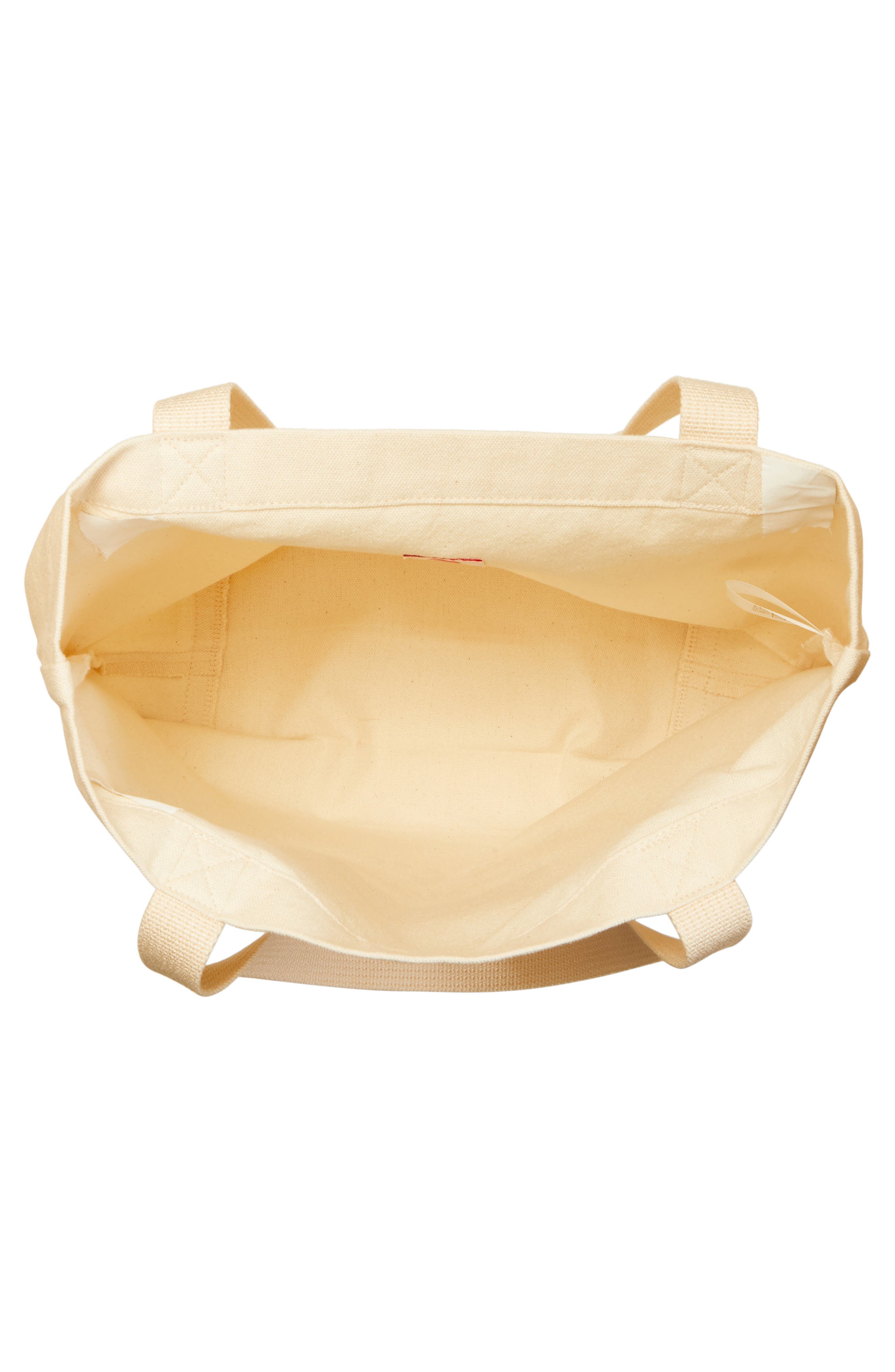 BEAMS JAPAN Mt. Fuji Logo Cotton Tote, Alternate, color, 