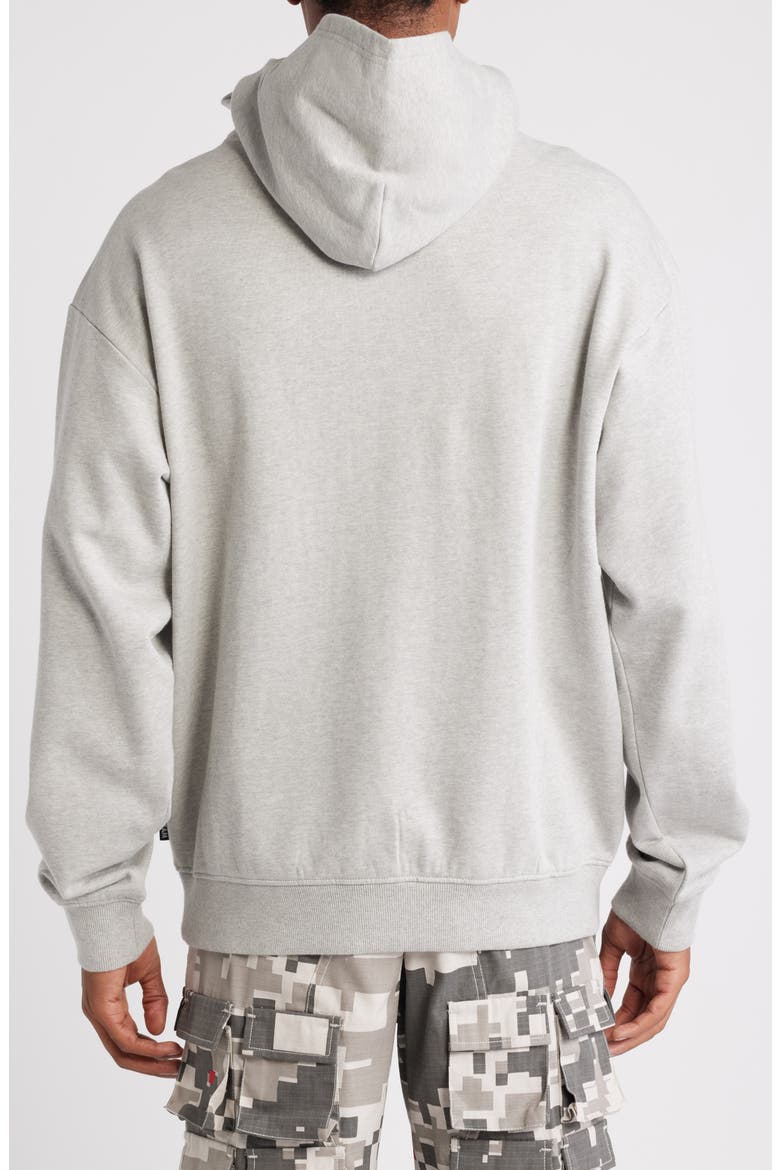 Covert Cotton Graphic Hoodie, Alternate, color, HEATHER GREY