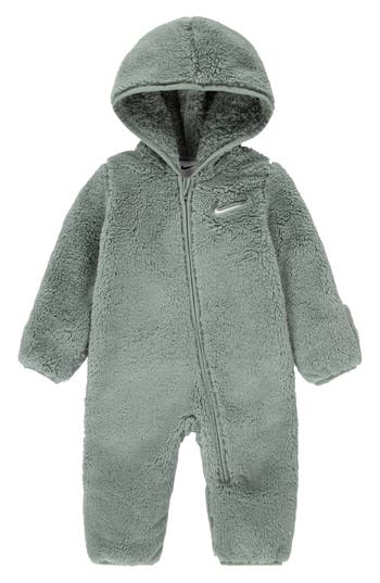 Nike High Pile Fleece Convertible Coverall In Green