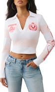 True Religion Logo Embroidered Long Sleeve Baby Polo