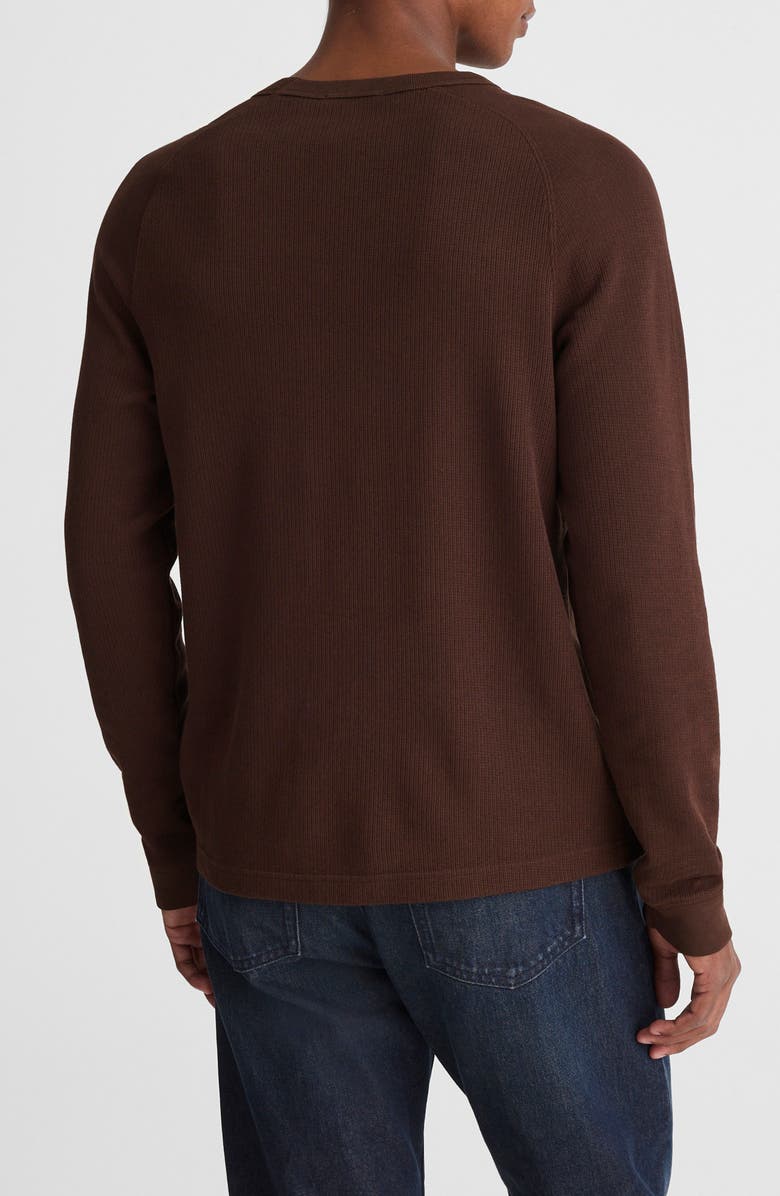 Madewell Textured Long Sleeve T-Shirt, Alternate, color, Coffee Bean