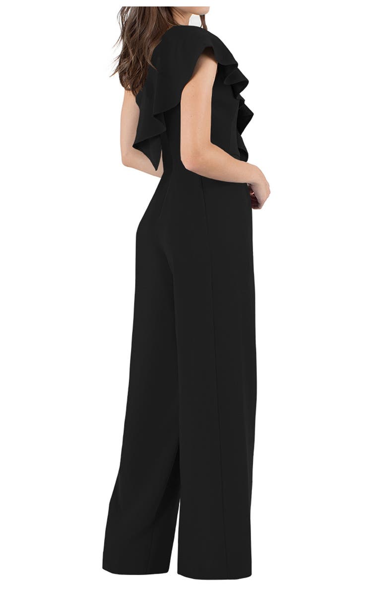 Black Halo Kallan One-Shoulder Jumpsuit, Alternate, color,