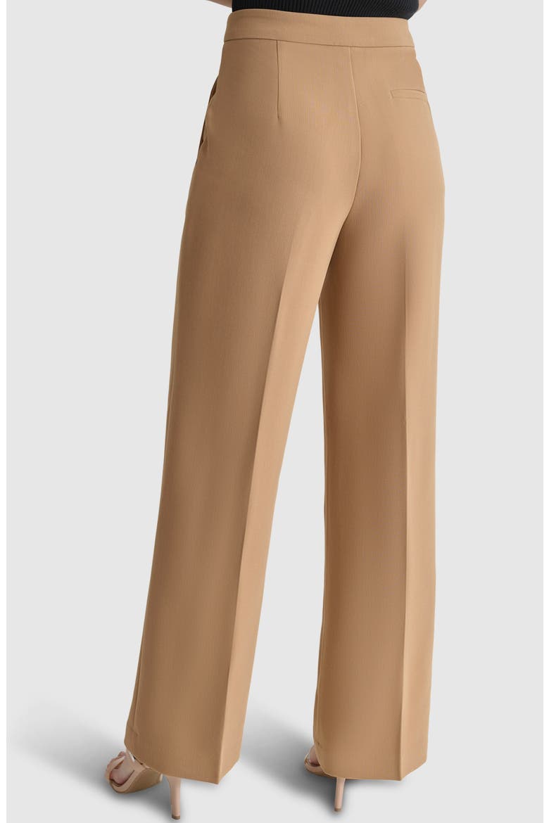 Double Weave Wide Leg Pants, Alternate, color, TRUFFLE