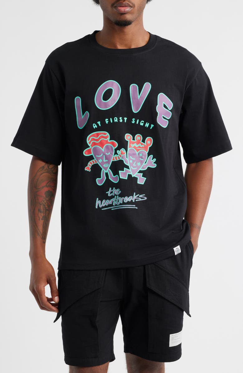 VIC GARCIA WORLD Love Together Again Graphic T-Shirt, Main, color, Black