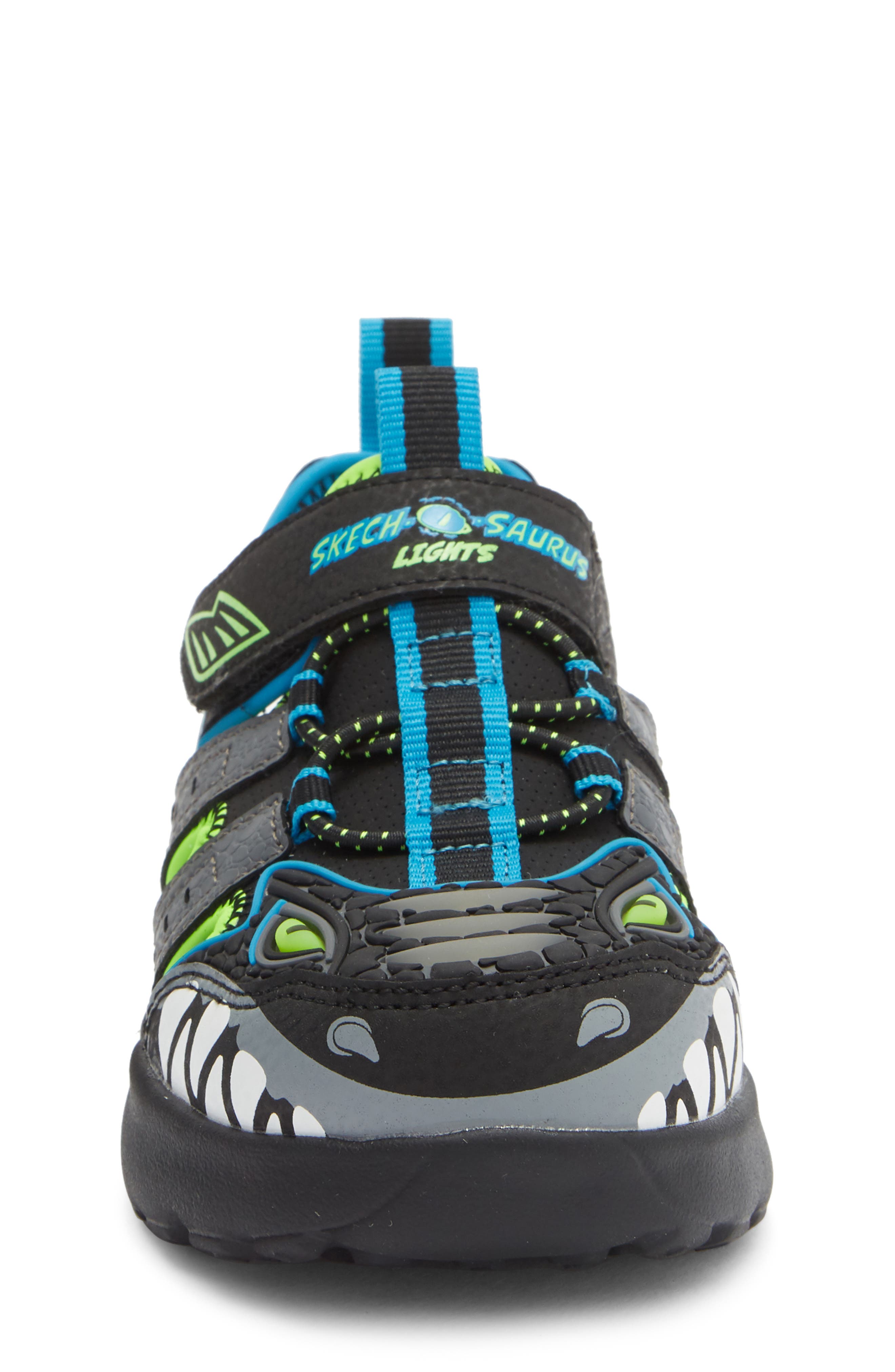 SKECHERS Kids' Skech-O-Saurus 2.0 Light-Up Sandal, Alternate, color, Black Multi