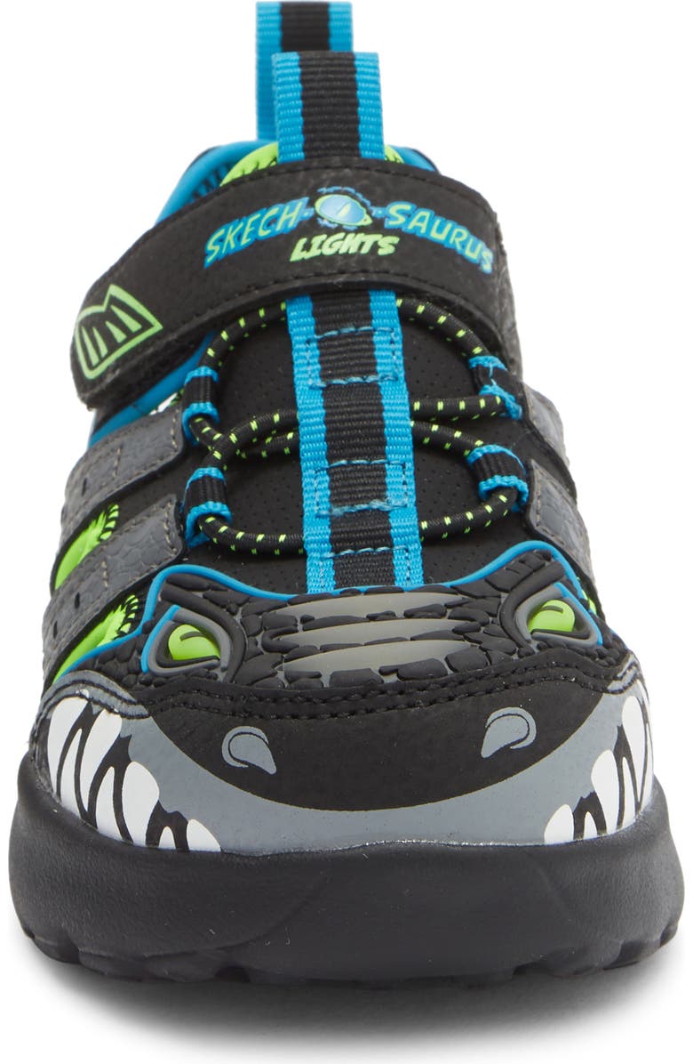 SKECHERS Kids' Skech-O-Saurus 2.0 Light-Up Sandal, Alternate, color, Black Multi