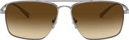 Versace 61mm Aviator Sunglasses