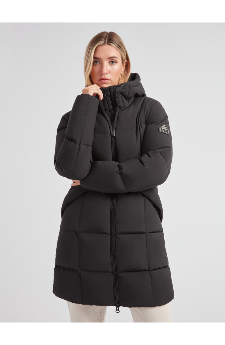 JACK1T Long Sleeve Star Down Coat, Main, color, Black