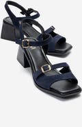 Forever & Always Shoes Yolen Leather Block Heel Sandal