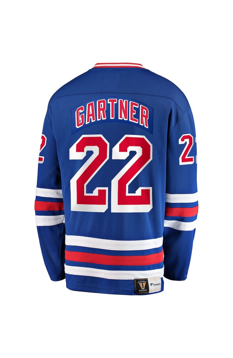 FANATICS Men's Fanatics Branded Mike Gartner Blue New York Rangers Premier Breakaway Retired Player Jersey, Alternate, color, Blue