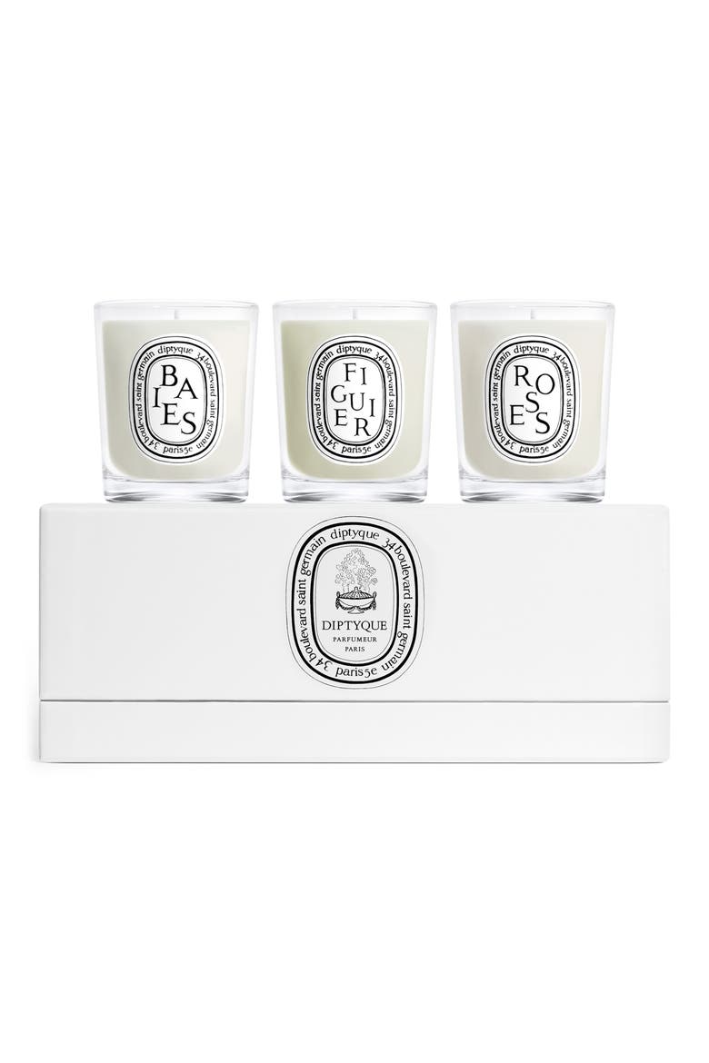 Set of 3 Small Candles, Main, color, NO COLOR