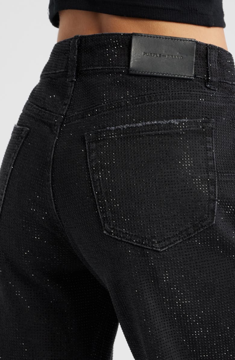PURPLE BRAND Crystal Slim Straight Leg Jeans, Alternate, color, Black
