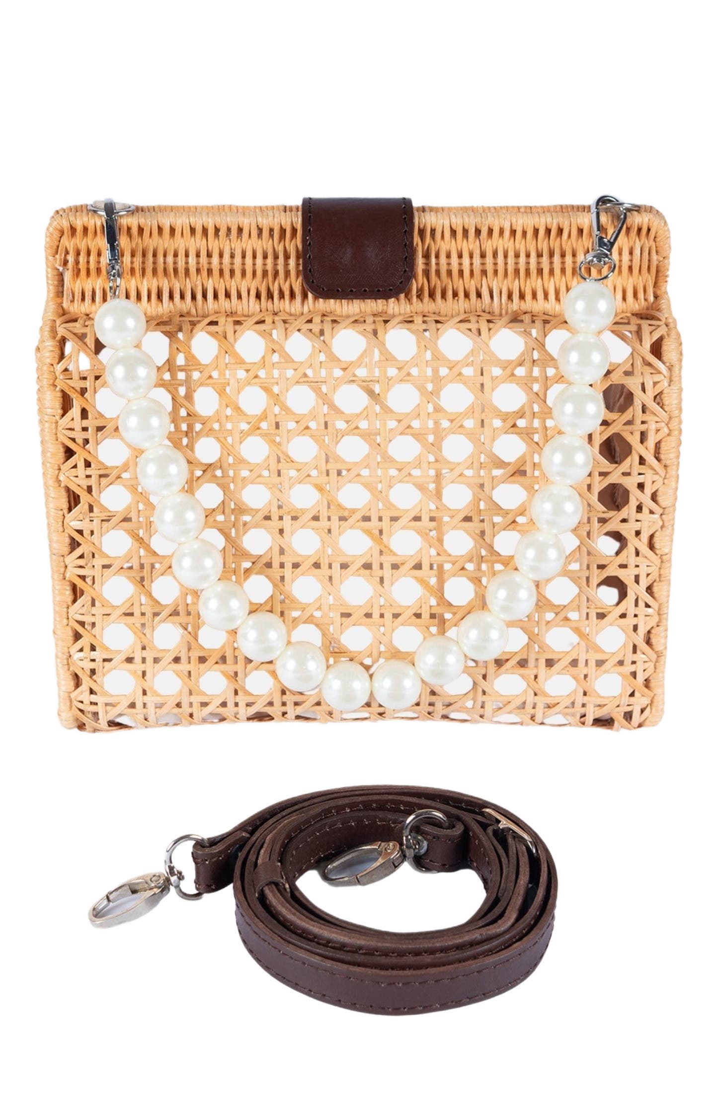 Jelavu Mariella Rattan Handbag, Alternate, color, 