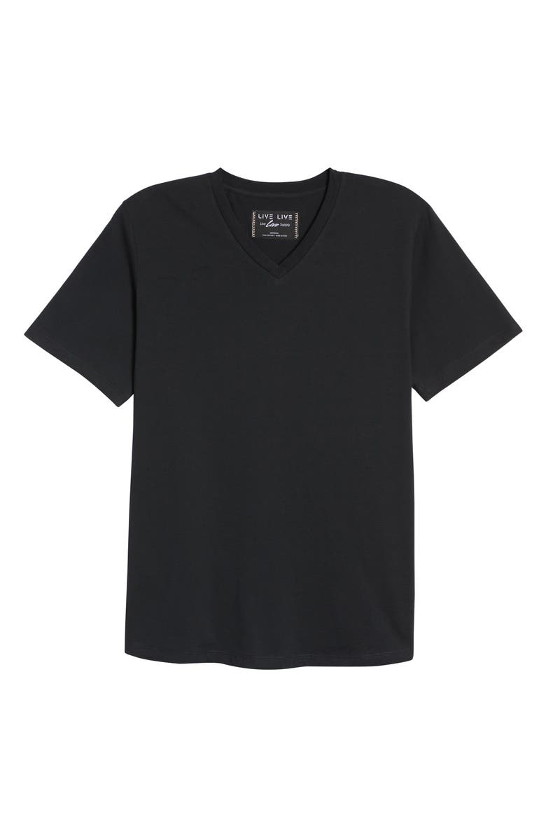 LIVE LIVE V-Neck Pima Cotton T-Shirt, Alternate, color,