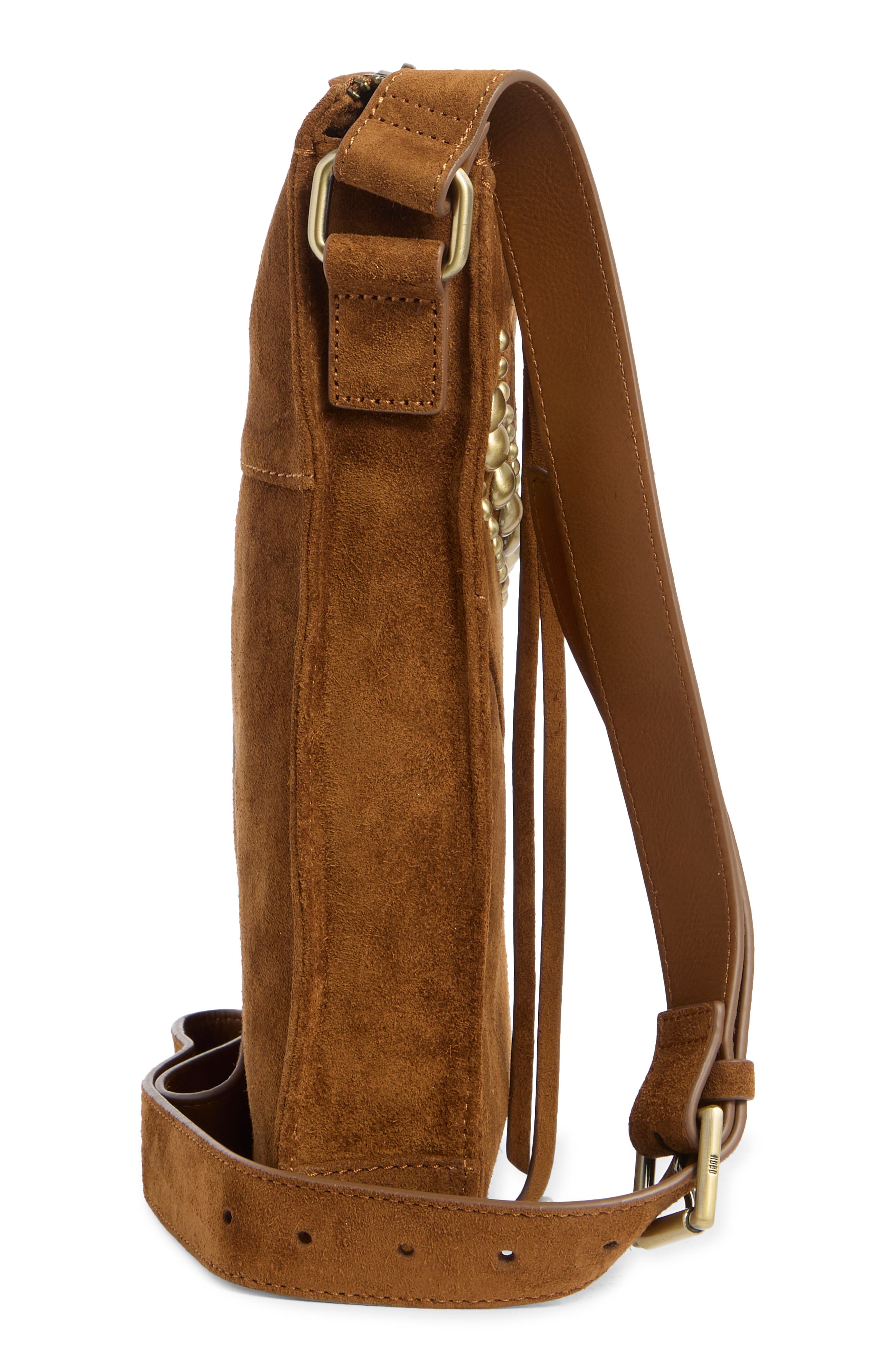 HOBO Mystic Stud Suede Crossbody Bag, Alternate, color, 
