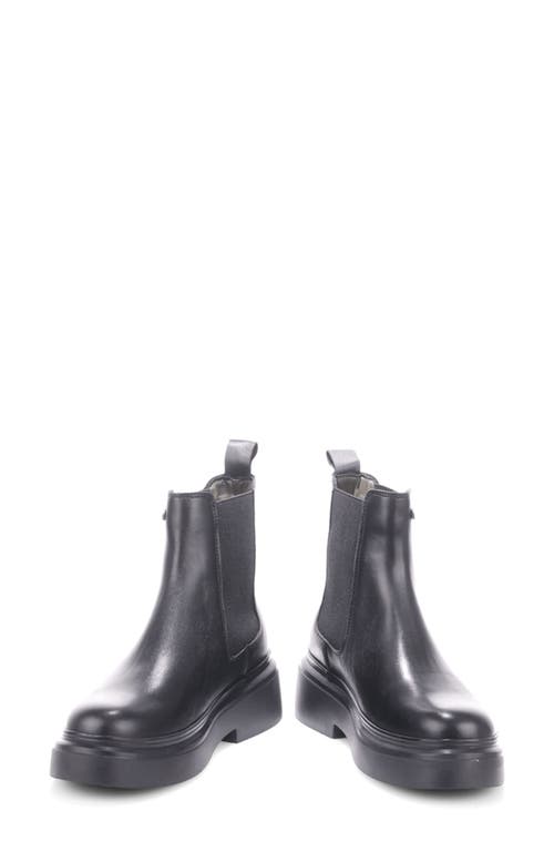Barbour Celina Black Leather Chelsea Boots In Black