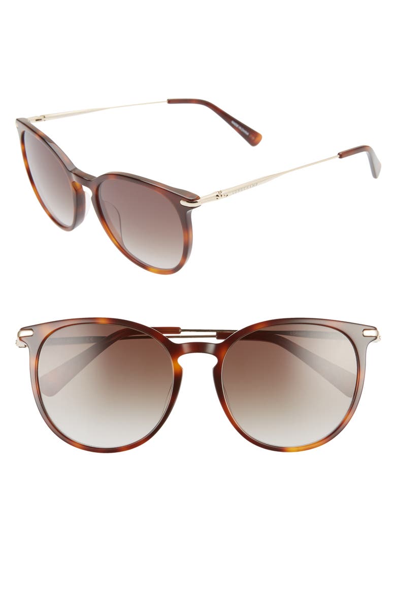 Roseau 54mm Round Sunglasses, Main, color, HAVANA/ KHAKI