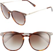 Longchamp Roseau 54mm Round Sunglasses