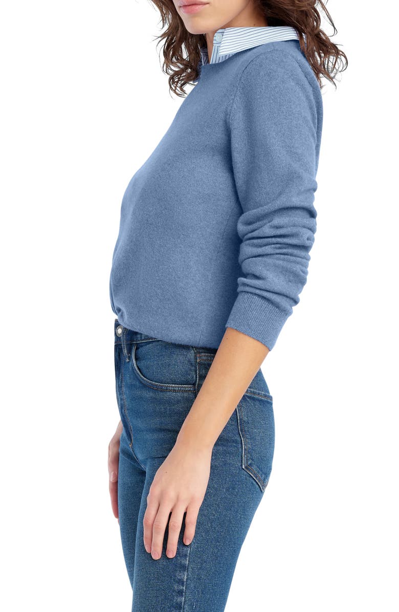 Favorite Daughter Cashmere Crewneck Sweater, Alternate, color, River Blue