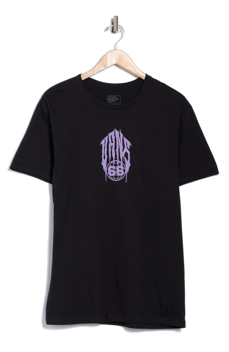 Vans Globetrodding Logo Graphic T-Shirt, Alternate, color, Black