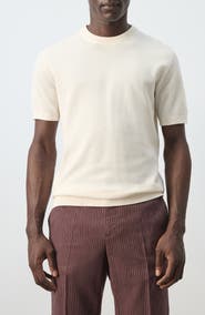 MANGO Fine Knit T-Shirt