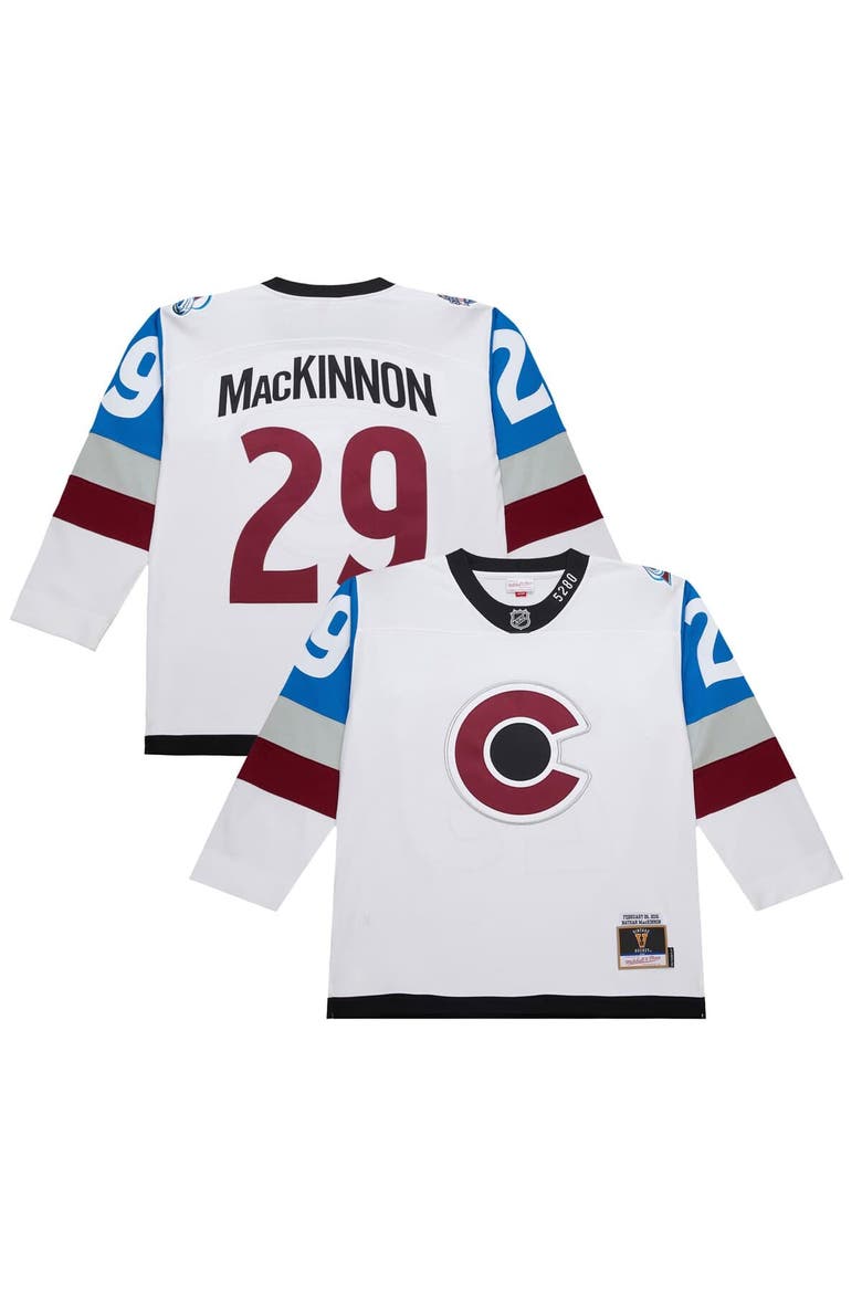 Men's Nathan MacKinnon White Colorado Avalanche 2016-17 Power Play Jersey, Main, color, White