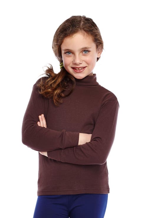 Kids Turtleneck, 100% Cotton, Solid Colors