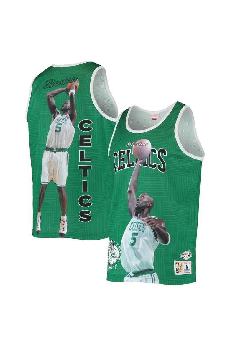 Men's Mitchell & Ness Kevin Garnett Kelly Green Boston Celtics Hardwood Classics Player Tank Top, Alternate, color, Kelly Green