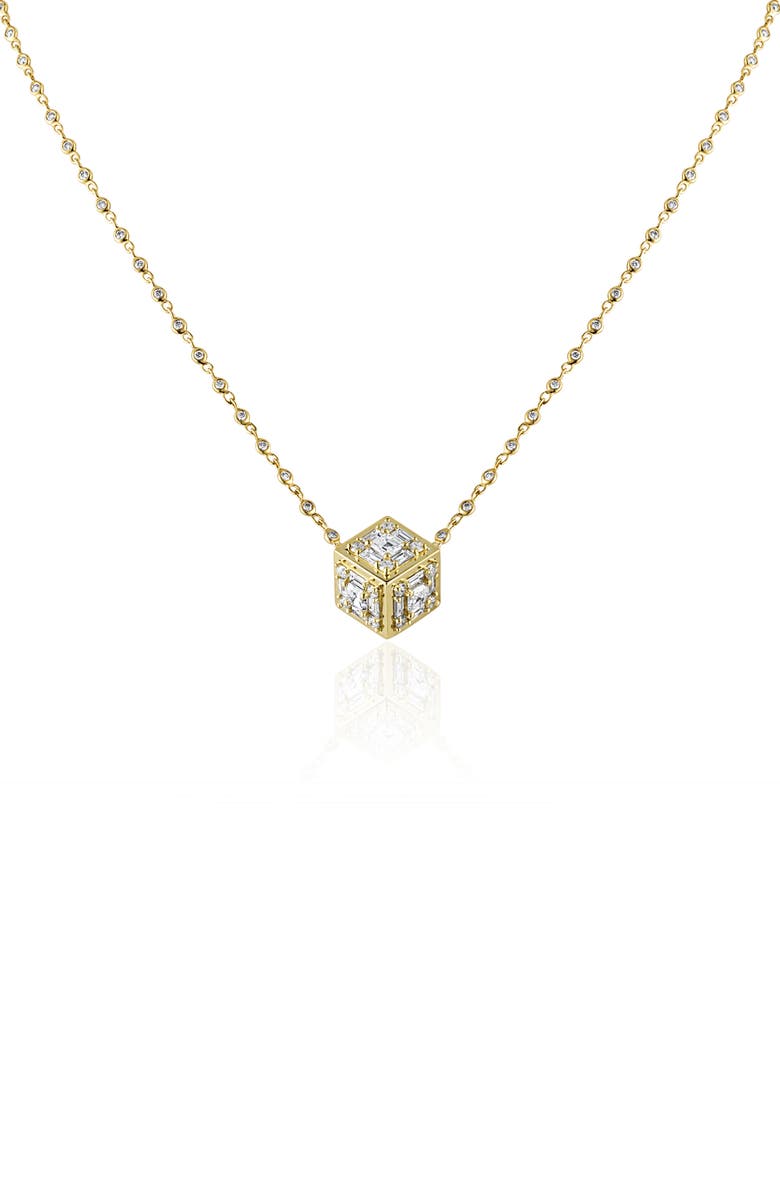 Mindi Mond Clarity Dimensional Diamond Pendant Necklace, Alternate, color, Yellow Gold/ Diamond