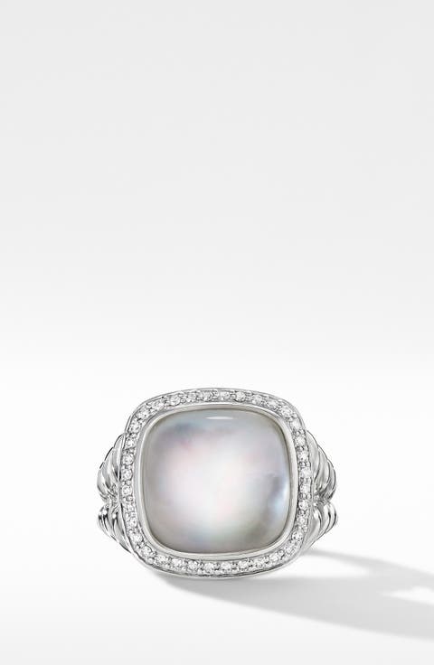 Albion® Rock Crystal & Diamond Ring