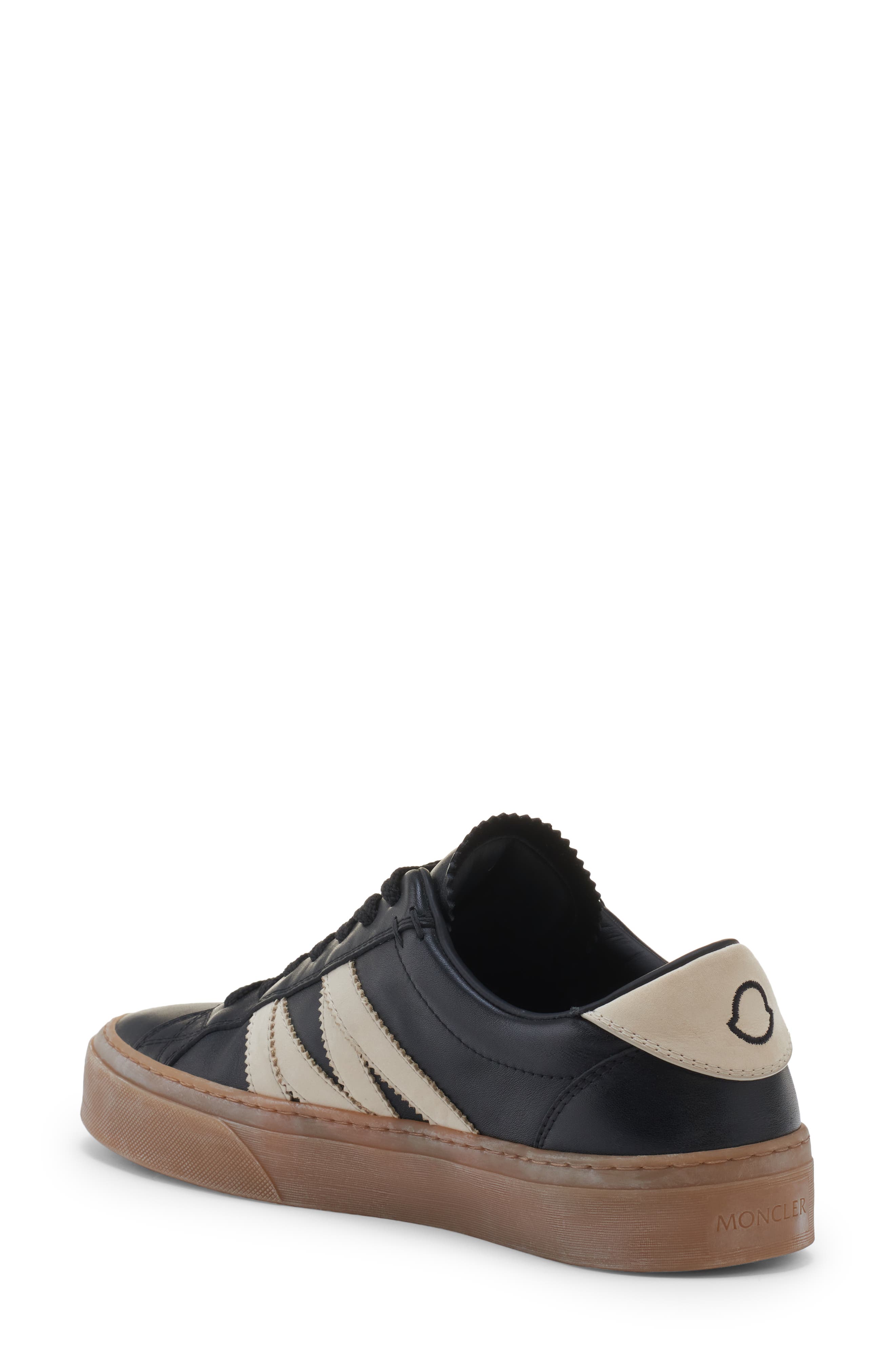 Moncler Monaco 2 Low Top Sneaker, Alternate, color, Black