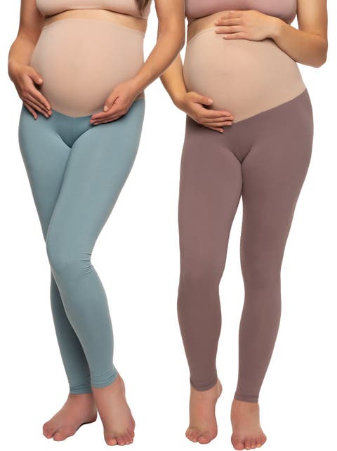 Velvety Soft Maternity Leggings 2 Pack