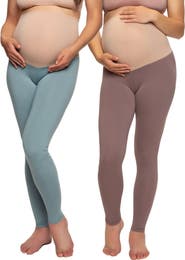 Felina Velvety Soft Maternity Leggings 2 Pack