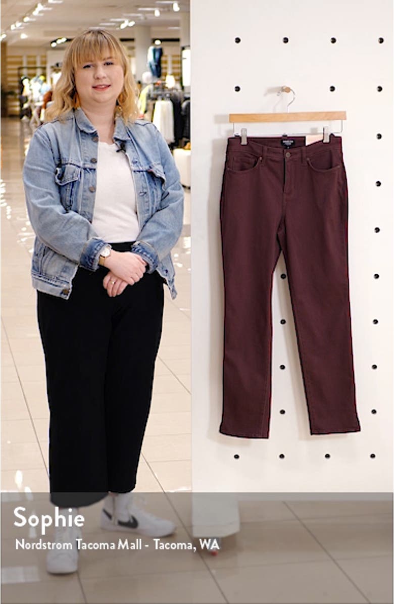 Slim Straight Leg Ankle Jeans, sales video thumbnail