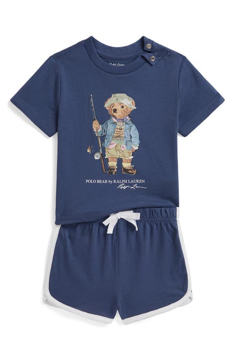 Cotton Jersey Knit Two-Piece Shorts Set (Baby)