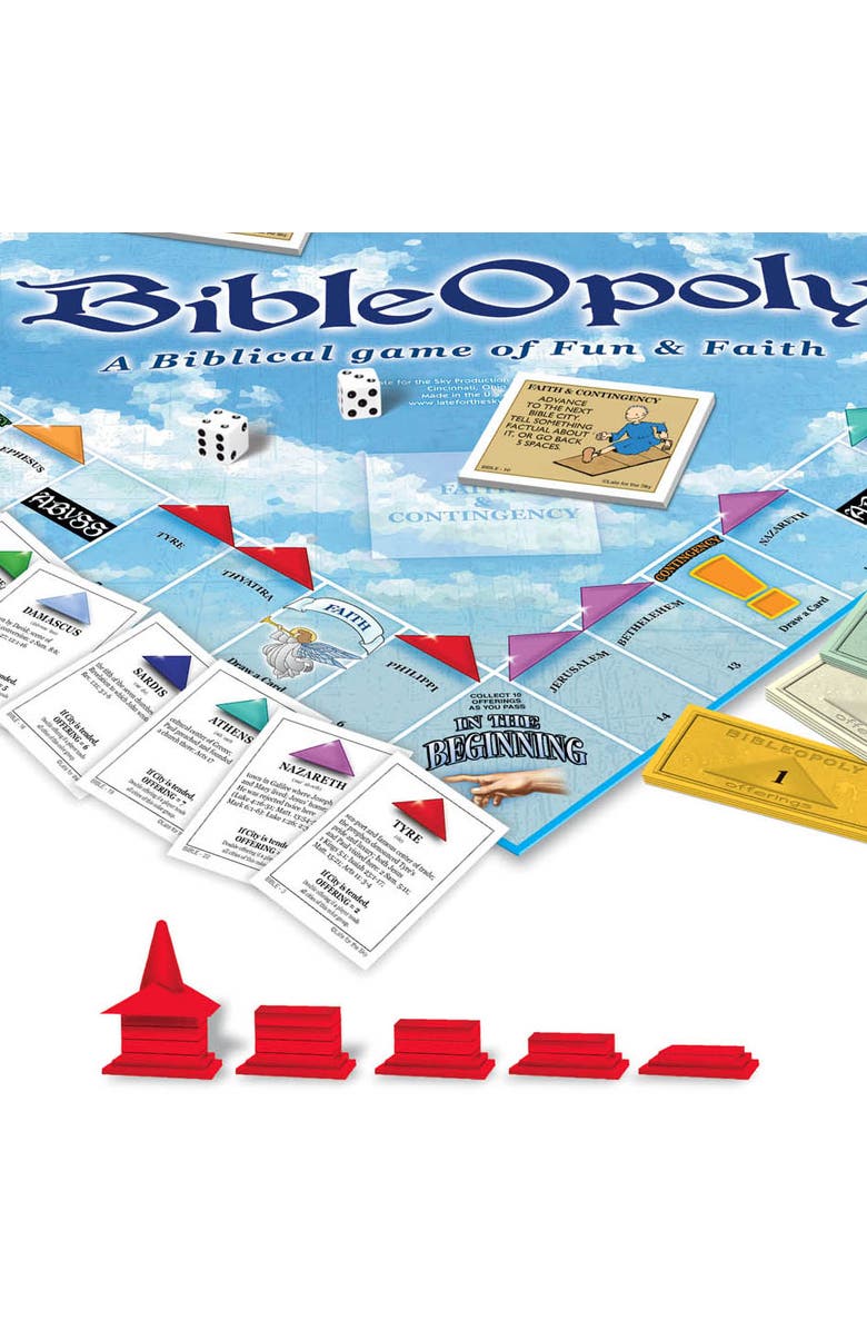 Late for the Sky Bibleopoly Monopoly Board Game, Alternate, color, Multicolored