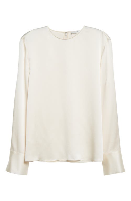 Vince Long Sleeve Silk Top