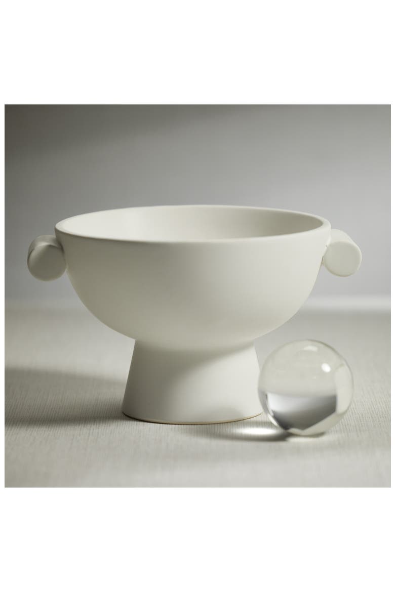 Braga Matte Ceramic Bowl, Alternate, color, WHITE