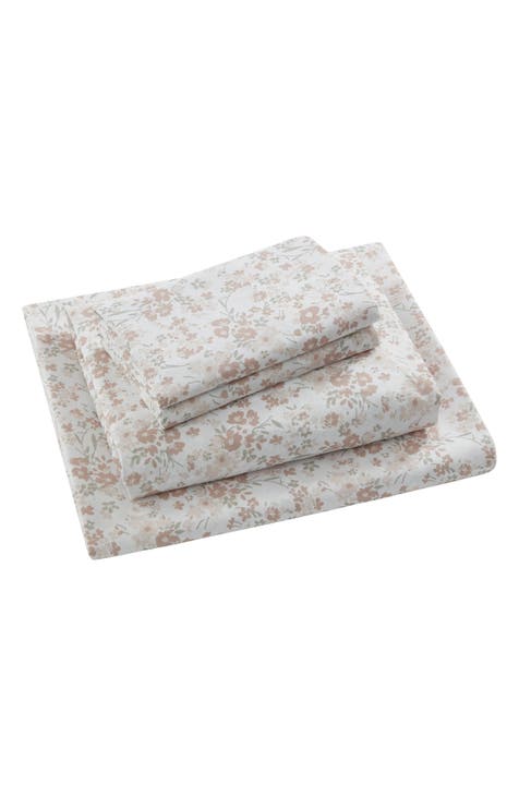 Esta Floral Print 4-Piece Sheet Set