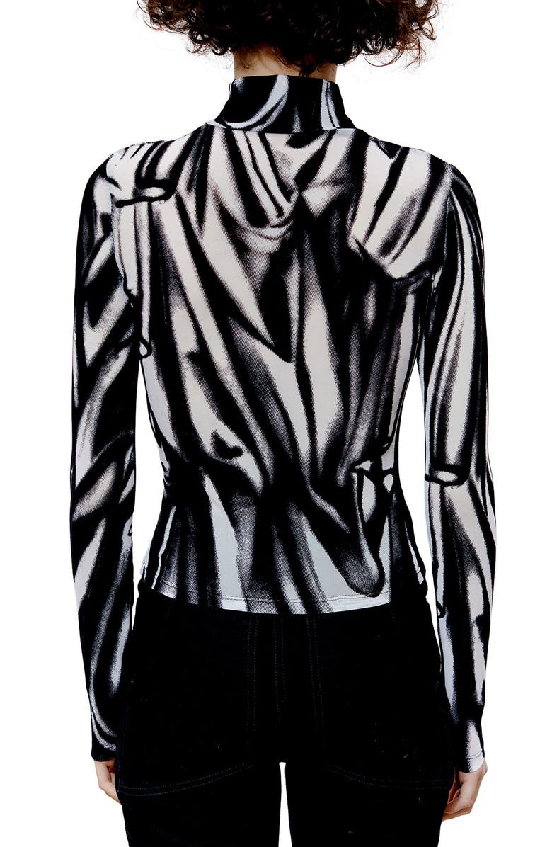 Eckhaus Latta Illusion Print Turtleneck, Alternate, color, 