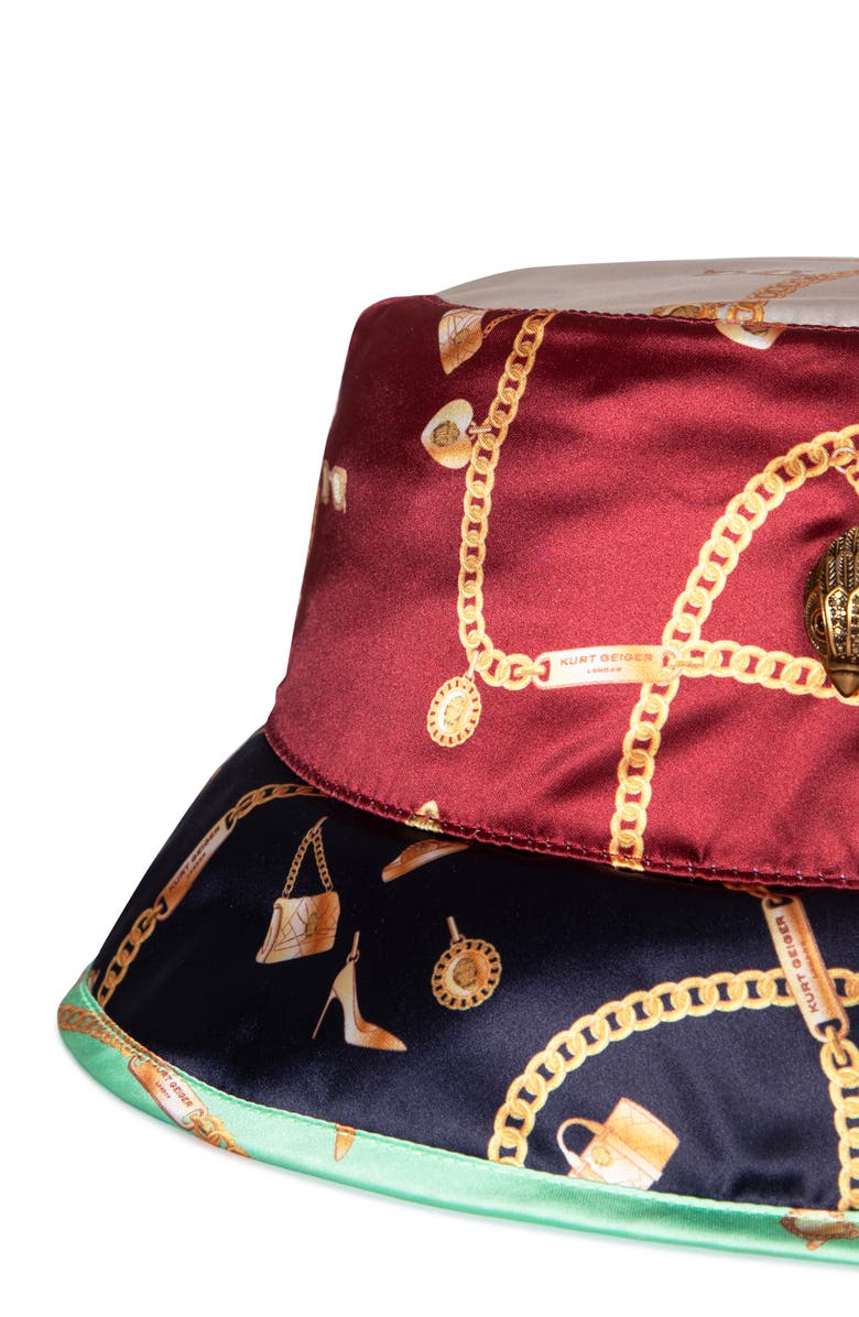 Kurt Geiger London Mixed Charm Print Bucket Hat, Alternate, color,