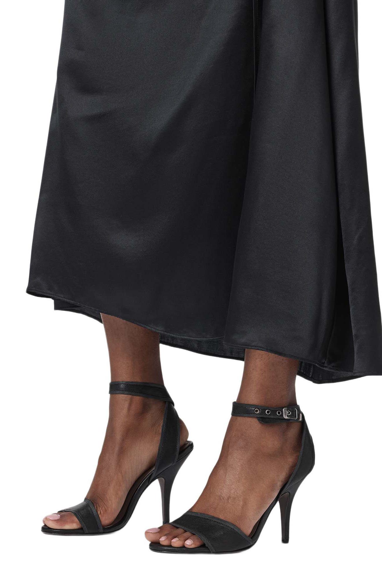 Vera Leather Ankle Strap Sandal, Alternate, color, BLACK