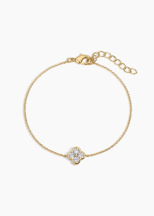 Electric Picks Mini Camilla Clover Bracelet In Gold