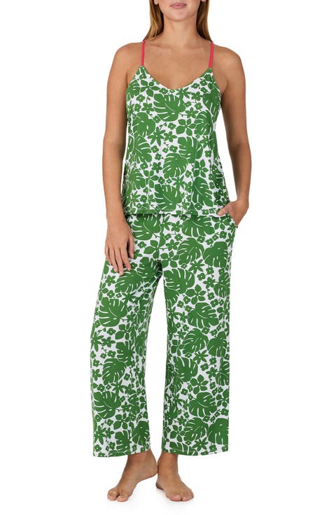 print crop pajamas