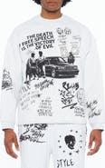 Cult of Individuality Graphic Cotton French Terry Sweatshirt