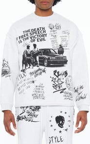 Cult of Individuality Graphic Cotton French Terry Sweatshirt