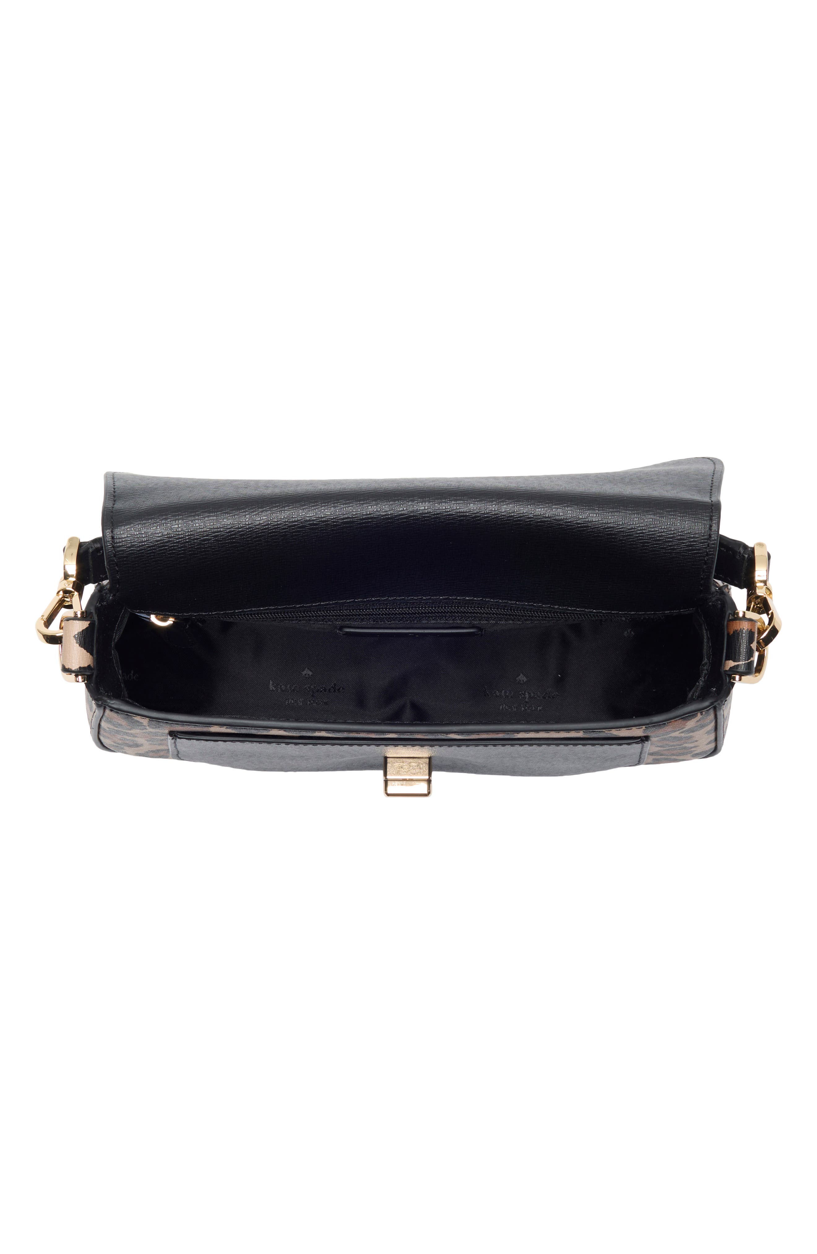 phoebe leopard print shoulder bag, Alternate, color, BROWN MULTI