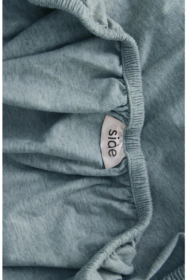 Organic Favorite Tee Jersey Fitted Sheet, Alternate, color, Smoke Heather